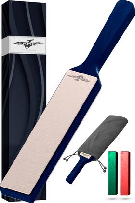 Arhey 729043817030 Leather Strop For Knife Sharpening Made From Premium Italian 14 Inch Kni