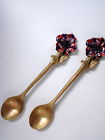 Sp23ab Art Set Michaud Michael Silver Seasons Spoon Table Petunia