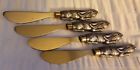 Arthur Court Set Of Cheese Knives Spreaders Rabbits Bunnies