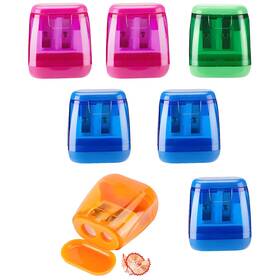 Cs7-a1 Aurbuex 7-pack Manual Pencil Sharpeners Compact And Portable 4 Mulit Colored