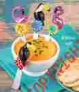 B9754 Unbranded Tropical Bird Food Dip Sauce Cheese Spreader Set 4 Dolomite 5 1 New