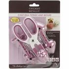 Cmb054 Ball Molds-heart Fluted Tongs Cake Star Metallic Chicago