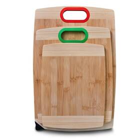 Bamboo Voyage 860006872748 Cutting Board Set Of 3 100% Natural Organic Knife Sharpener Easy Ha