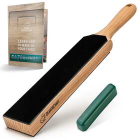 Ls6p1 Beavercraft Leather Strop For Knife Sharpening - Dual-sided With