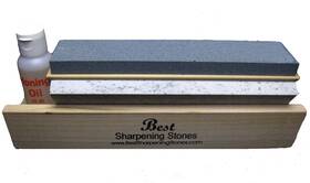 Best Sharpening Stones 000710000222 Arkansas Tri-hone Knife Sharpener - 3 8 Inch Multicolor