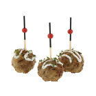 Bf-70dzc-s-in Cibowares Bamboo Food Picks With Red Ball End 813797024216