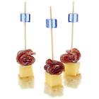 Bfyz13071bin Bamboo Picks With Blue Square Bead End Pack 813797024223