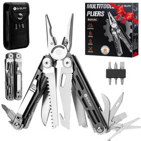 Bi2038c Bibury Multitools 19-in-1 Stainless Steel Pocket Knife With Scissors