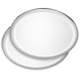 Bidponds 748899843239 Round Stainless Steel Large Tray Jewelry And Cosmetics Storage Serving Tra