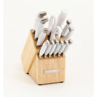 Kn14stsbxwh Block White 14-pc Set Kitchenaid Stainless Frosted Pearl Steel Knives Cutlery
