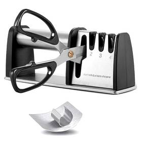 Bochionyu 791378172795 Knife Sharpeners Best 4 In 1 Manual Kitchen Knives And Scissor -