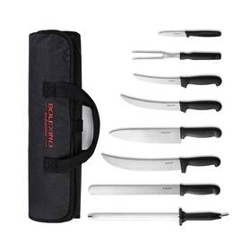 Bolexino 786118593800 Professional 9 Piece Bbq Knife Set Roll Outdoor Cooking Knife... Fast Ship