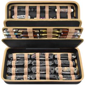 Mlk-03 Boobowl Knife Display Case For 64 Pocket Knives Butterfly Storage Box Fold Inch