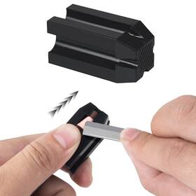 Hsl00504 Booge 1 Pc Eyebrow Pencil Sharpener 4 In Black