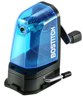 Mps2-blue Bostitch Office Multi-mount Manual Pencil Sharpener Vacuum Mount Or Blue