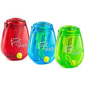 Ps1-adj-x3 Bostitch Office Manual Pencil Sharpener Twist-n-sharp Hand 3 Pack Blue