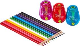 Ps1-adj-pen Bostitch Office Pencil Sharpener Twist-n-sharp 3-pack 3 Pack Multi-color