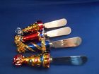 Boston Warehouse Stainless Steel Birthday Holiday Knife Cheese Spreaders Golfers