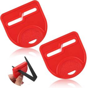 08376 Brand Lasuroa 2pcs Scissor Sharpener Tool Handheld Small Sharpening Scissors Fabric