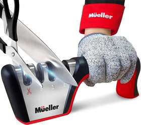 Ks-4st Branded Mueller 4-in-1 4-stage Best Knife Sharpener For Hunting Heavy Duty Diamond Bla