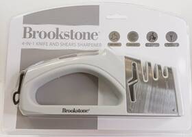 Brookstone 709996862752 4-in-1 Knife And Shears Sharpener Universal Non-slip New