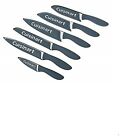 C55-12pcerw Cuisinart Ceramic Coated Knife Set Blue Grey Piece 086279140357