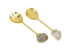 Cac1344006aa4e98b10fa4585c4523fa Dominique Agate Stone Salad Servers Set Of 192439910743