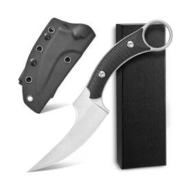 Canku-1490 Canku 753936129054 Ccanku C1490 Fixed Blade Knives 8 Inch Claw Knife D2 Steel And G10 Handle