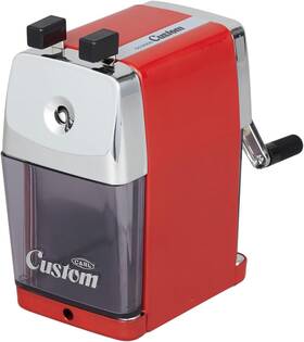 Cc-2000r Carl Cc-2000 Red Heavy Duty Pencil Sharpener All-metal Manual Crank