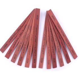 Cbright 611801008098 Sharpening Stone Set 12pcs Knife Whetstones White Corundum Sharp