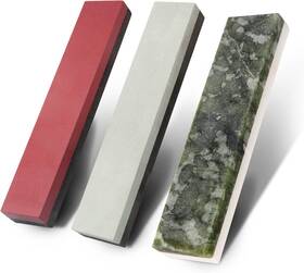 Cbright 667581705436 3pcs Sharpening Stone Set Dual Sided Combination Pocketsized Whetstone Coars