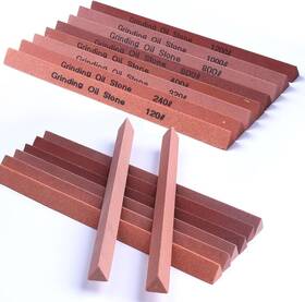 7040 Cbright Sharpening Stone Set 16pcs Triangle Sanding Sticks Knife Whetstone White