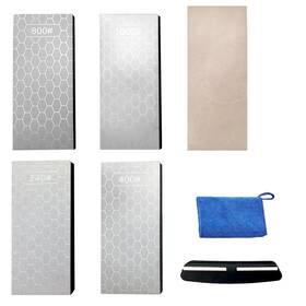 Ceilyweli 635405924134 4 Pcs Diamond Sharpening Stone 5.9 2.4 0.35 In Plate Honi