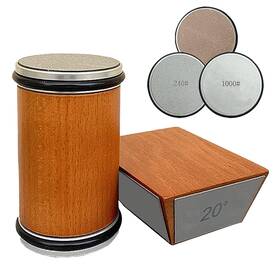 Ceilyweli 639394792446 Rolling Knife Sharpener 2 Diamonds And Leather Strop - Sharpen
