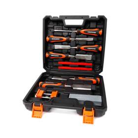 Cf-ws57127 Cenforge 10-pc Wood Chisel Set 6 Chisels With 1 Honing Guide Sharpening Stone