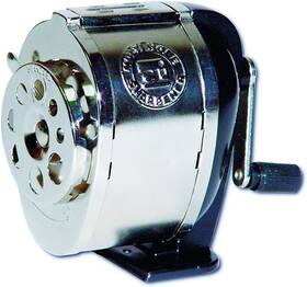 Chl89508 Charles Leonard Mountable Heavy Duty Steel Pencil Sharpener With Multi Silver