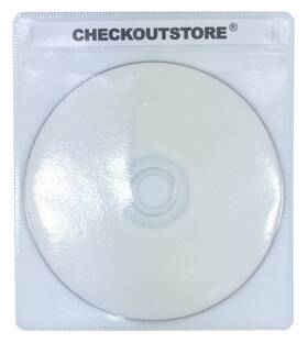 Checkoutstore 842722100039 400 Premium Cd Double-sided Storage Plastic Sleeve White