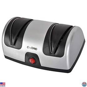 B07tq1691b Chef Pro Electric Knife Sharpener 2-stage Polishing System Compact Design Suction Cup