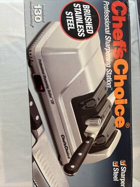 Chef S Choice 087877021390 Chefs Professional Sharpening Station 130 3-stage Electric Knife