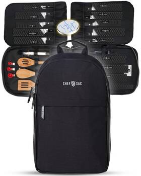 8541811524 Chef Sac Magnetic Knife Backpack 20 Pockets For Knives And Tools Large Pocket 8541811524 Chef Sac Magnetic Knife Backpack 20 Pockets For Knives And Tools Large Pocket