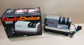 Chefs Choice 087877003167 Vintage Chrome Diamond Hone Knife Sharpener Model 310 - Tested