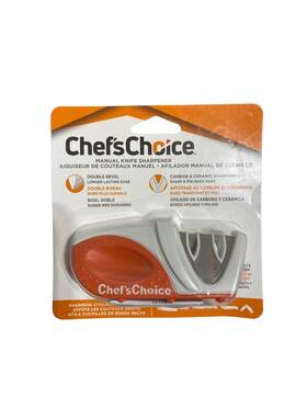D4760 Chefs Choice 2-stage Manual Knife Sharpener - Double Bevel Compact New