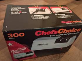 Chefschoice 081212000033 Chefs Choice Electric Diamond Hone Knife Sharpener #300 Brand New With Manual
