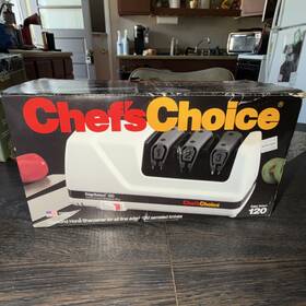 C127600 Chefschoice Edgeselect 120 Electric Knife Sharpener White Multi Functional