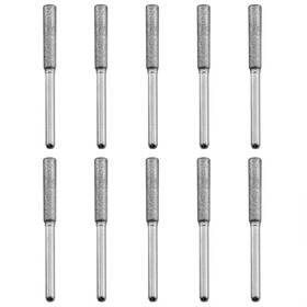 Chenjin 728456063744 Chainsaw Sharpener Stone 10pcs 5/32 Inch 4 Mm Grinding File With Storage