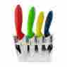Chndx42 Moichef 8pc Ceramic Knife Set W Block 4 Color Kitchen Knives White Sheathsin Gift Bo 759516148989