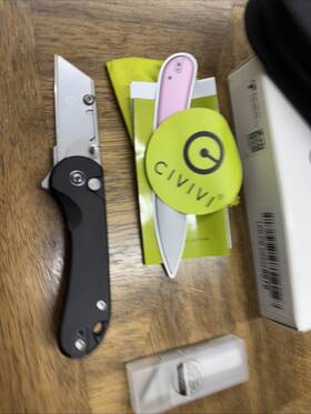 C23039b-4 Civivi Folding Utility Knife Box Cutter Elementum Pocket Edc W
