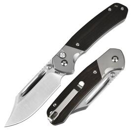 J1942-ebn Cjrb Cutlery Bowie Pyrite Pocket Knife Edc Folding With 3.15ftft Ar-rpm9 Steel B