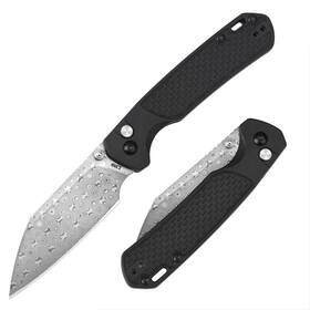 J1945d Cjrb Cutlery Pyrite-light Pocket Knife 3.34ftft Damascus Steel Blade Folding Wit