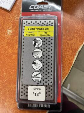 Sp600 Coast 015286210111 Double Grit Coarse/fine Diamond Coated Knife And Tool Sharpener